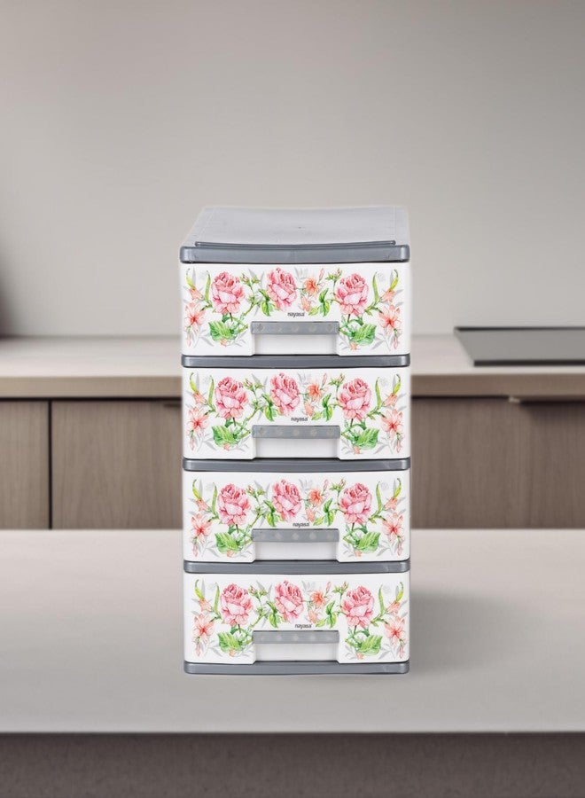 Nayasa Tuckins 14 Deluxe Multipurpose Plastic Modular Drawer Organizer | Multi-Compartment Storage Cabinet for Home, Office & Kitchen | Durable & Stylish Plastic Storage Solution | White - Image 3